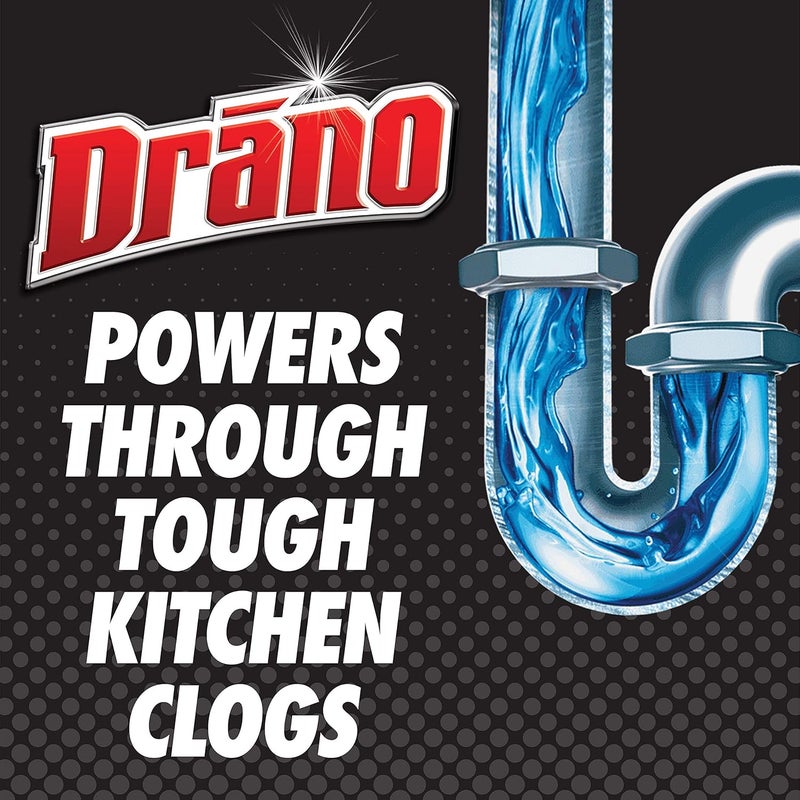 Drano Kitchen Granules Clog Remover, Commercial Line, 17.6 oz (Pack of 2) - Image 3